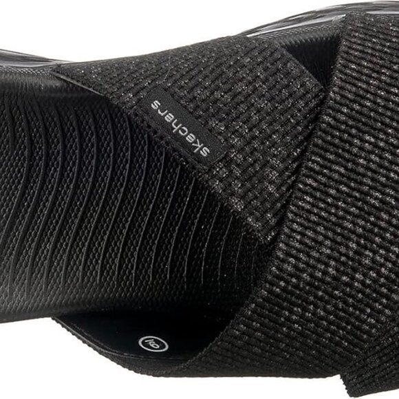 Women's On-The-go 600-Glistening Metallic Mesh Slide Sandal - Picture 6 of 7